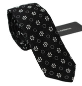Dolce & Gabbana Black 100% Silk Floral Print Print Classic Tie -  Neckties, Men -  Dolce & Gabbana.